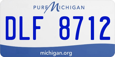 MI license plate DLF8712