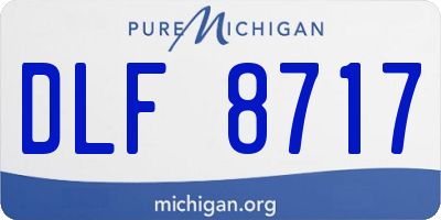 MI license plate DLF8717