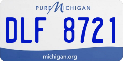 MI license plate DLF8721