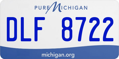 MI license plate DLF8722