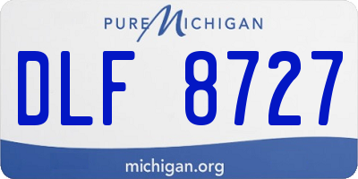 MI license plate DLF8727