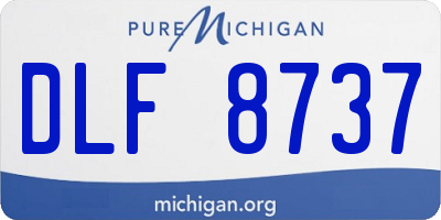 MI license plate DLF8737