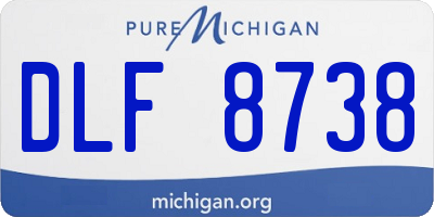 MI license plate DLF8738