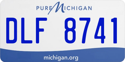 MI license plate DLF8741