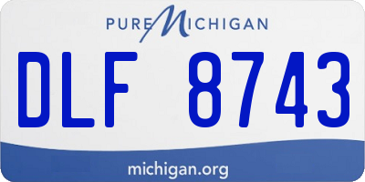 MI license plate DLF8743