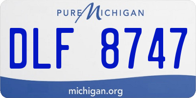 MI license plate DLF8747