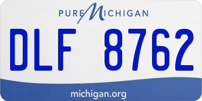 MI license plate DLF8762