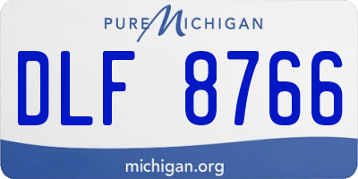 MI license plate DLF8766