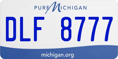 MI license plate DLF8777