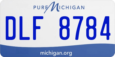 MI license plate DLF8784