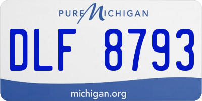 MI license plate DLF8793