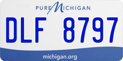 MI license plate DLF8797