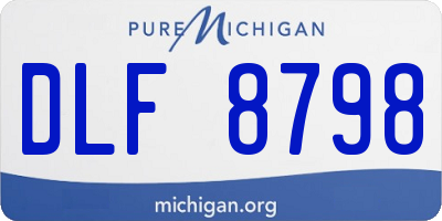MI license plate DLF8798