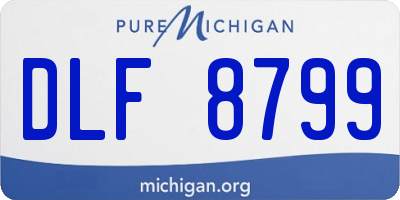 MI license plate DLF8799