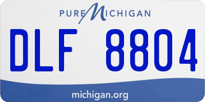 MI license plate DLF8804