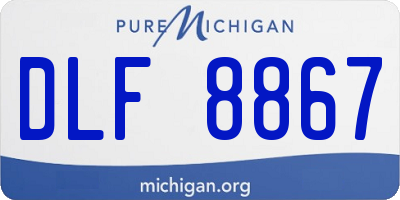MI license plate DLF8867