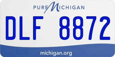 MI license plate DLF8872