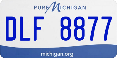 MI license plate DLF8877