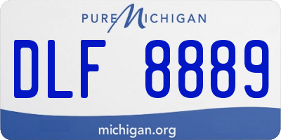 MI license plate DLF8889