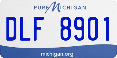 MI license plate DLF8901