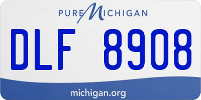 MI license plate DLF8908