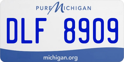 MI license plate DLF8909