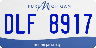 MI license plate DLF8917