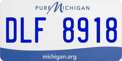 MI license plate DLF8918