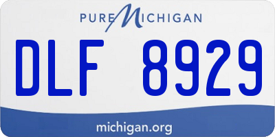 MI license plate DLF8929
