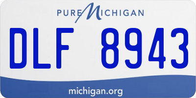 MI license plate DLF8943