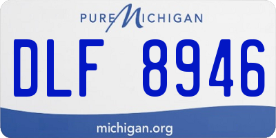 MI license plate DLF8946