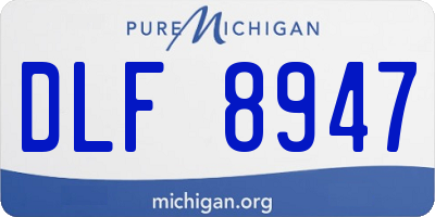 MI license plate DLF8947