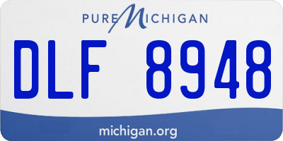 MI license plate DLF8948