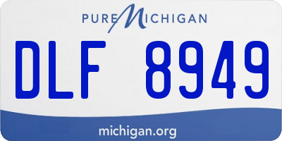 MI license plate DLF8949