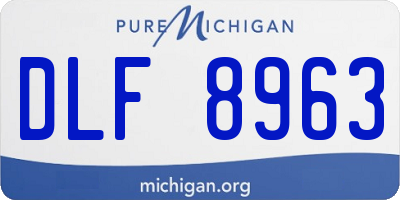 MI license plate DLF8963