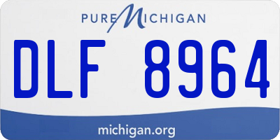 MI license plate DLF8964