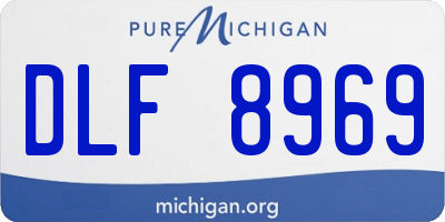 MI license plate DLF8969