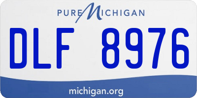 MI license plate DLF8976