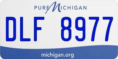MI license plate DLF8977