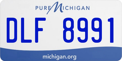 MI license plate DLF8991