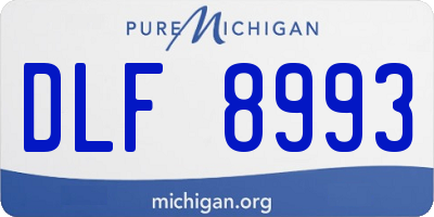 MI license plate DLF8993