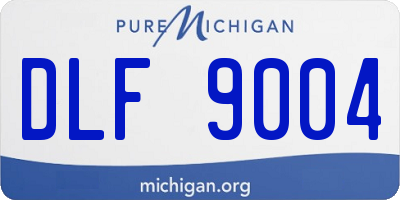 MI license plate DLF9004