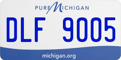 MI license plate DLF9005