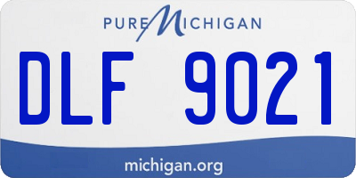 MI license plate DLF9021