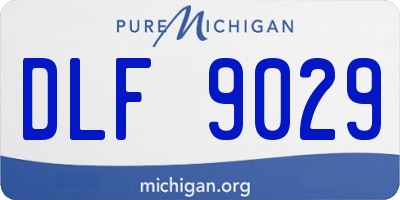 MI license plate DLF9029