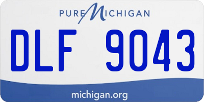 MI license plate DLF9043