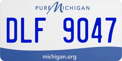 MI license plate DLF9047