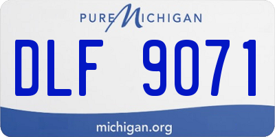 MI license plate DLF9071