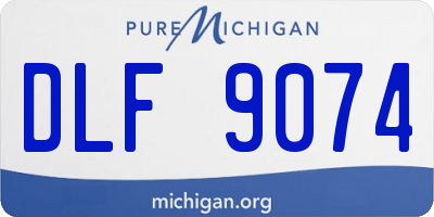 MI license plate DLF9074