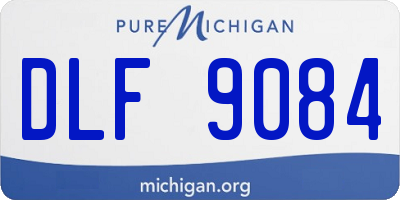MI license plate DLF9084
